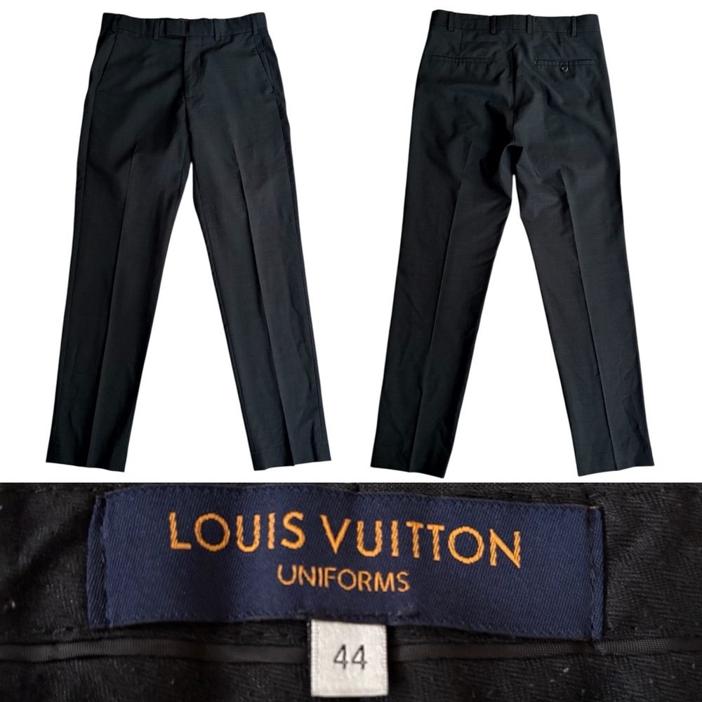 Louis  Vuitton Uniform Cigaret Uniform Trousers LV Italy 44/US 26 Gray’sh Black